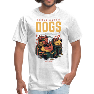 Three Astro Dogs Men's T-Shirt - light heather gray