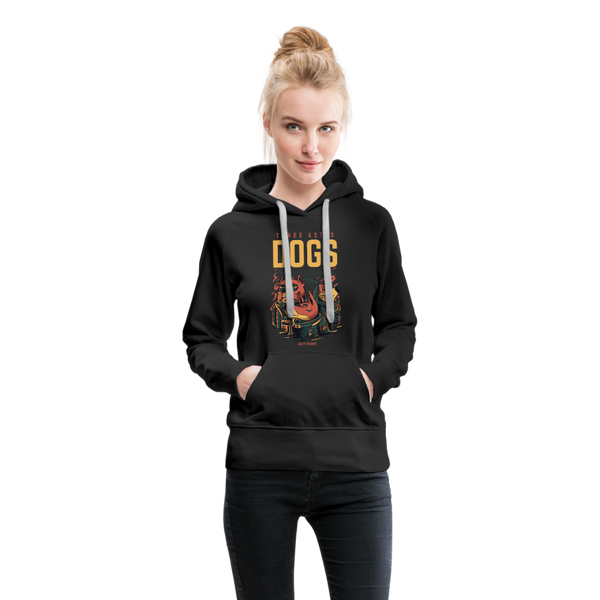 Three Alpha Dogs Women’s Premium Hoodie - black