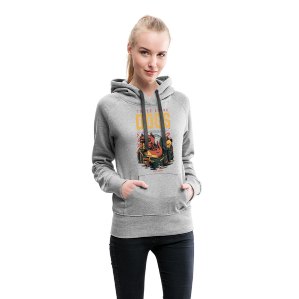 Three Alpha Dogs Women’s Premium Hoodie - heather gray