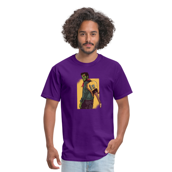 Zombie Guitar Men's T-Shirt - purple