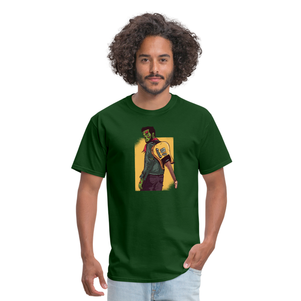 Zombie Guitar Men's T-Shirt - forest green