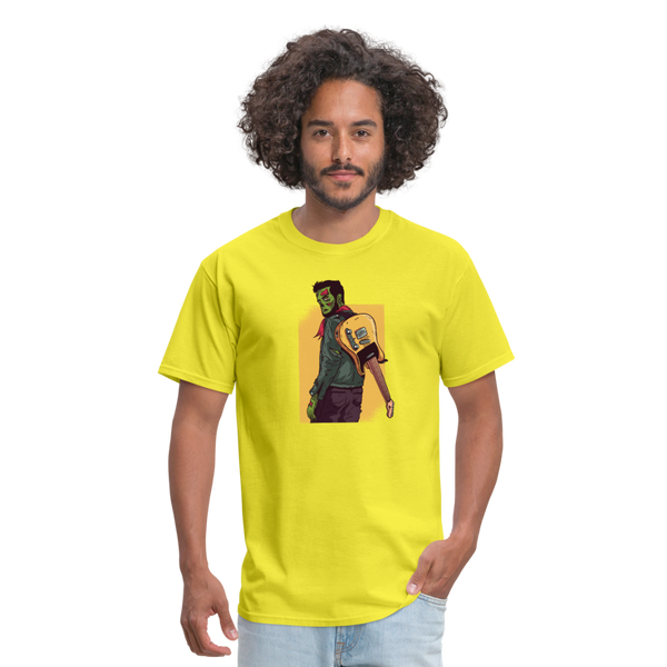 Zombie Guitar Men's T-Shirt - yellow