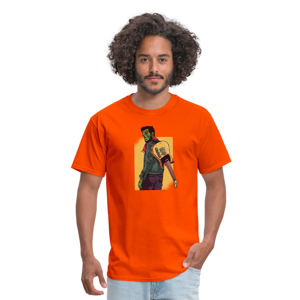 Zombie Guitar Men's T-Shirt - orange