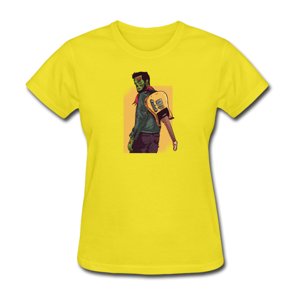 Zombie Guitar Women's T-Shirt - yellow