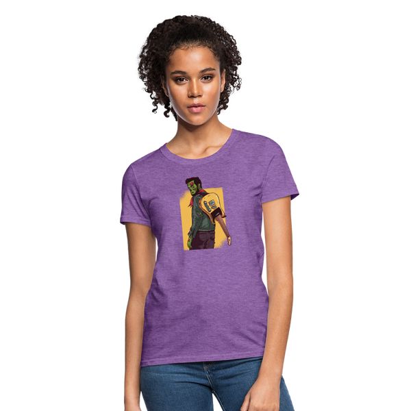 Zombie Guitar Women's T-Shirt - purple heather