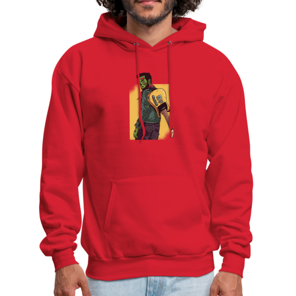 Zombie Guitar Men's Hoodie - red