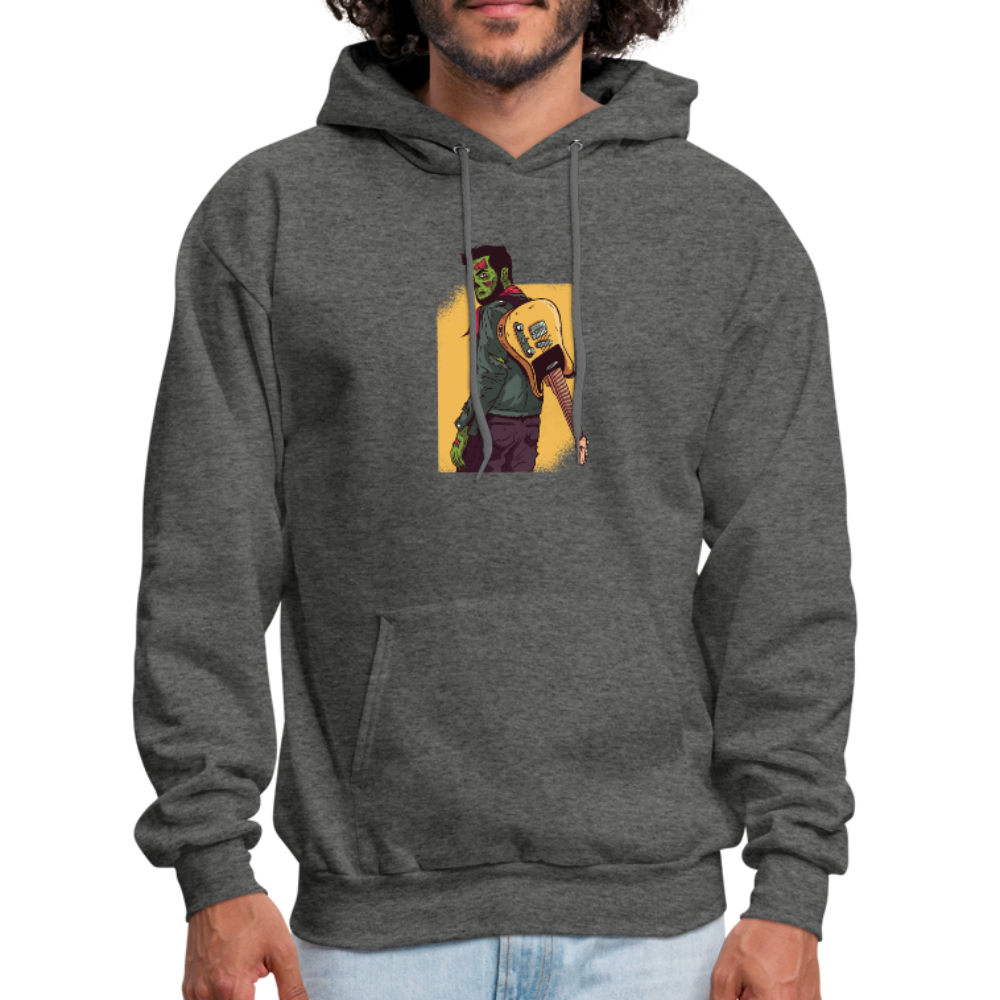 Zombie Guitar Men's Hoodie - charcoal gray