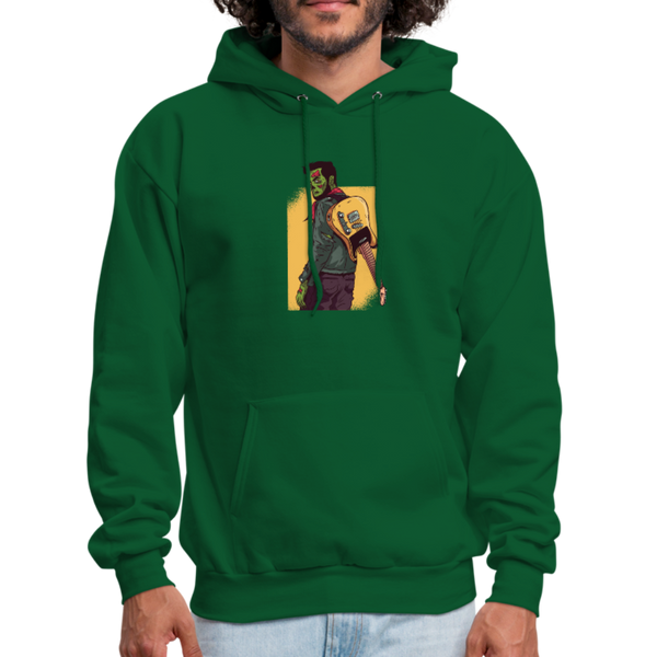 Zombie Guitar Men's Hoodie - forest green