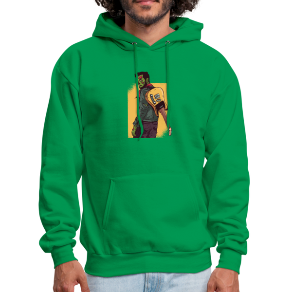 Zombie Guitar Men's Hoodie - kelly green