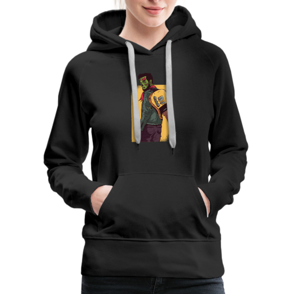 Zombie Guitar Women’s Premium Hoodie - black