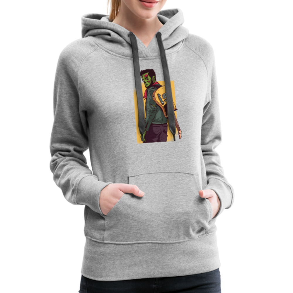 Zombie Guitar Women’s Premium Hoodie - heather gray