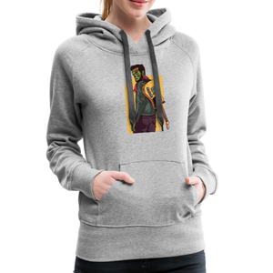 Zombie Guitar Women’s Premium Hoodie - heather gray