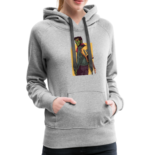 Zombie Guitar Women’s Premium Hoodie - heather gray