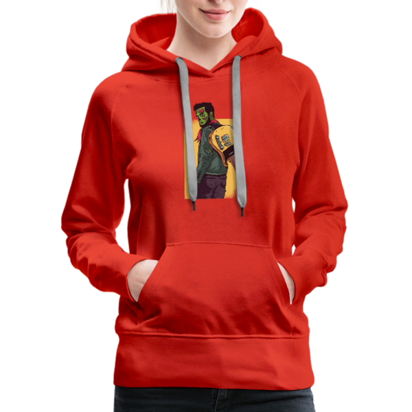 Zombie Guitar Women’s Premium Hoodie - red