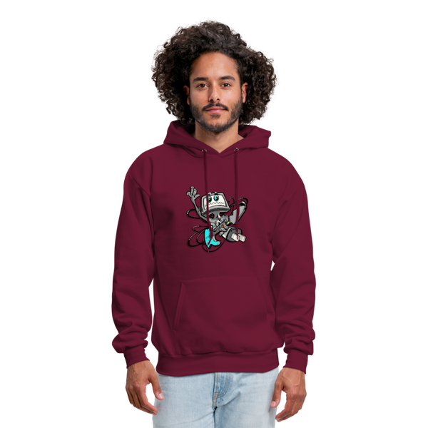 Electric Power Men's Hoodie - burgundy