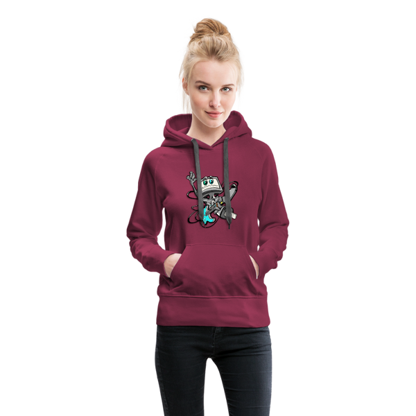 Electric Power Women’s Premium Hoodie - burgundy