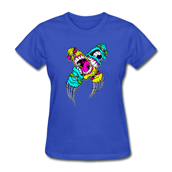 Abstract Monsters Art Women's T-Shirt - royal blue