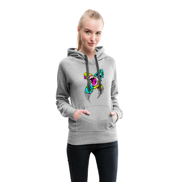 Abstract Monsters Art Women’s Premium Hoodie - heather gray