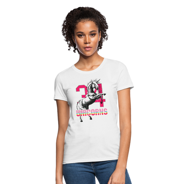 34 Unicorns Women's T-Shirt - white