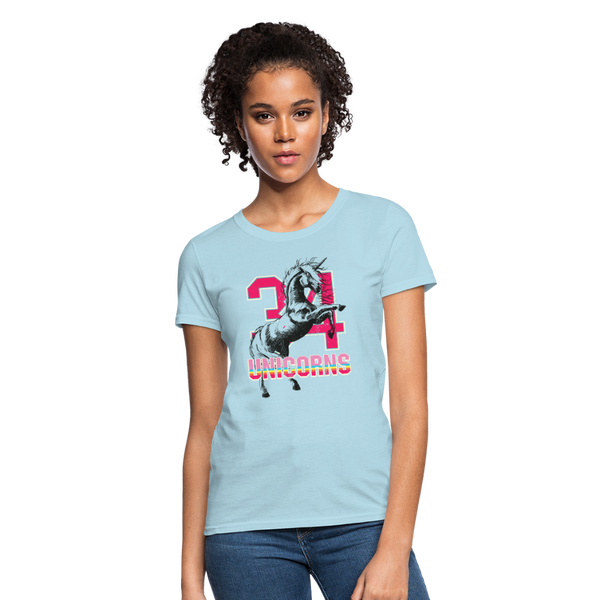 34 Unicorns Women's T-Shirt - powder blue