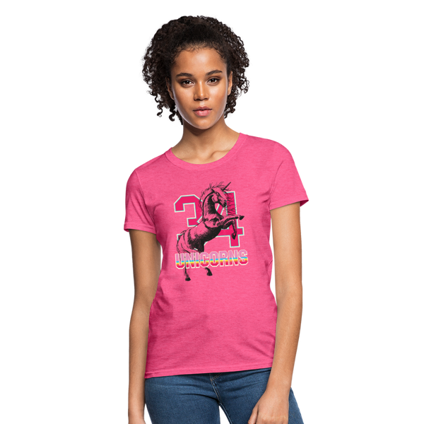 34 Unicorns Women's T-Shirt - heather pink