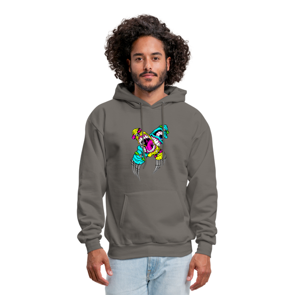 Abstract Monsters Art Men's Hoodie - asphalt gray