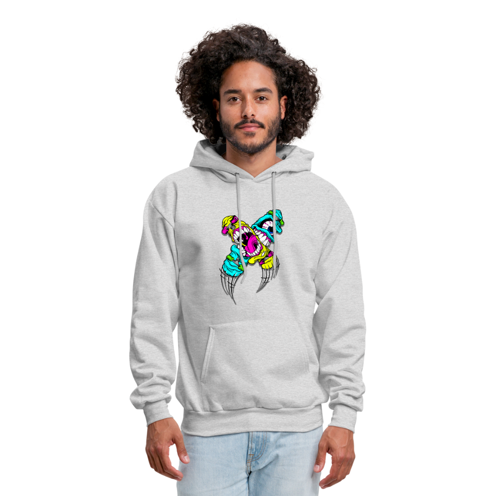 Abstract Monsters Art Men's Hoodie - ash 