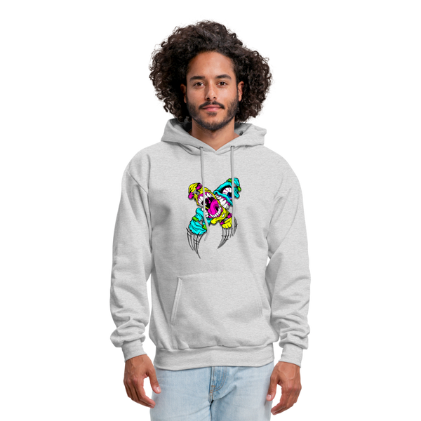 Abstract Monsters Art Men's Hoodie - ash 