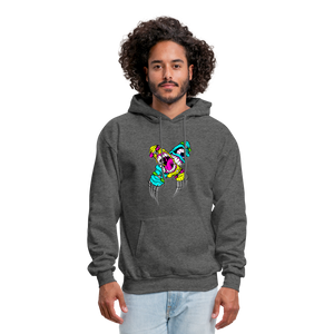 Abstract Monsters Art Men's Hoodie - charcoal gray