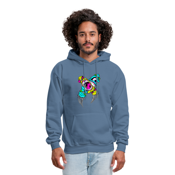 Abstract Monsters Art Men's Hoodie - denim blue