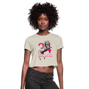 34 Unicorns Women's Cropped T-Shirt - dust