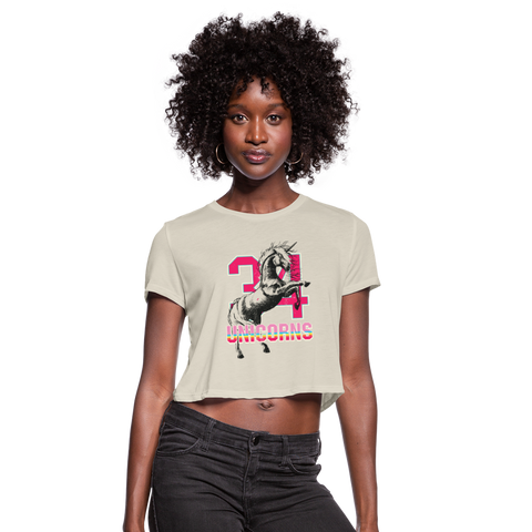 34 Unicorns Women's Cropped T-Shirt - dust