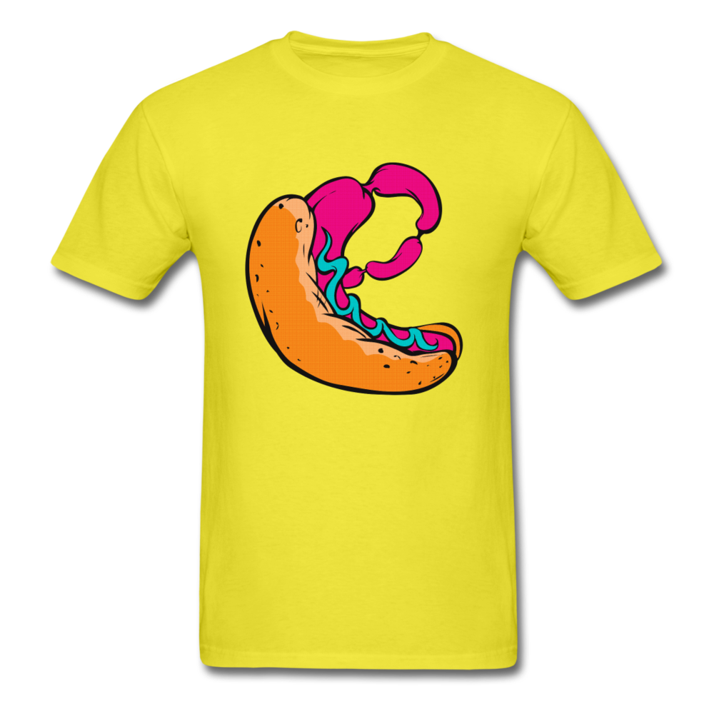 Hot Dog Men's T-Shirt - yellow