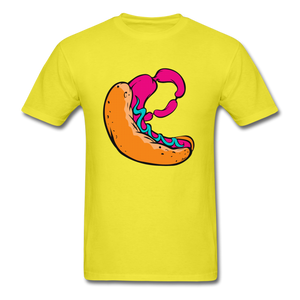 Hot Dog Men's T-Shirt - yellow