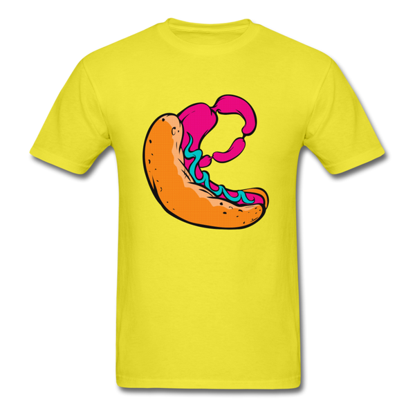 Hot Dog Men's T-Shirt - yellow