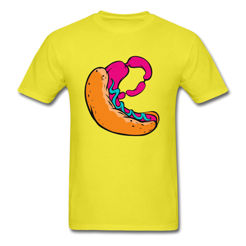 Hot Dog Men's T-Shirt - yellow