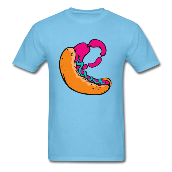 Hot Dog Men's T-Shirt - aquatic blue