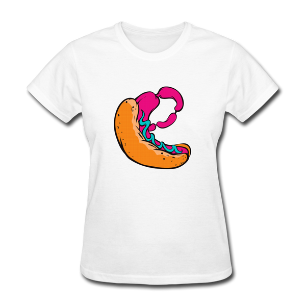 Hot Dog Women's T-Shirt - white