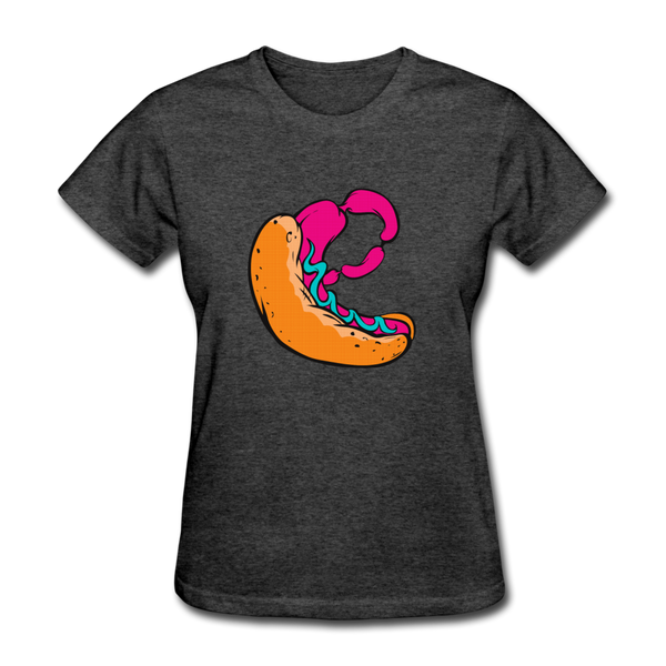 Hot Dog Women's T-Shirt - heather black