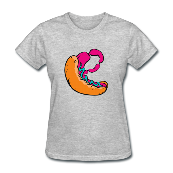 Hot Dog Women's T-Shirt - heather gray