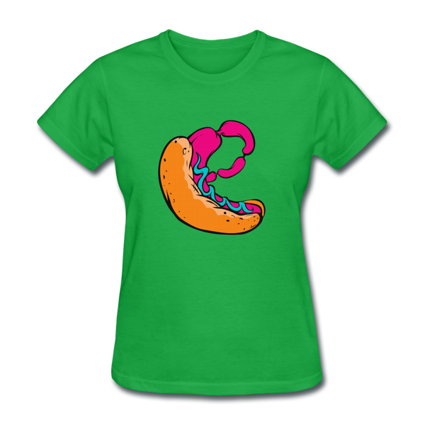 Hot Dog Women's T-Shirt - bright green