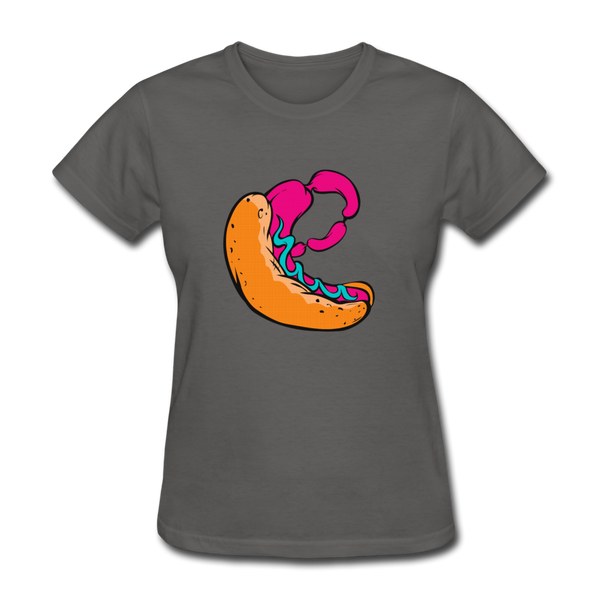 Hot Dog Women's T-Shirt - charcoal