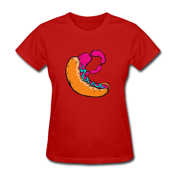 Hot Dog Women's T-Shirt - red