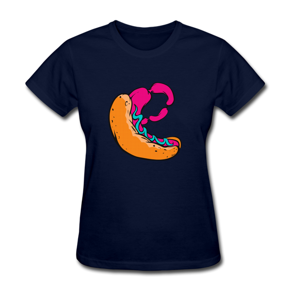 Hot Dog Women's T-Shirt - navy