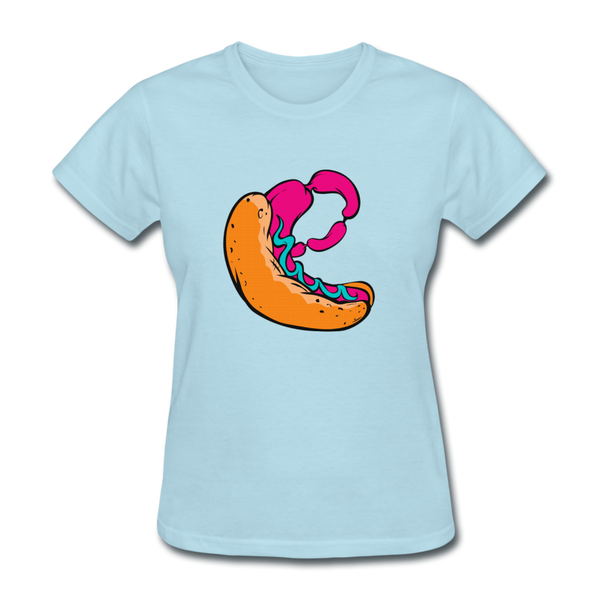 Hot Dog Women's T-Shirt - powder blue