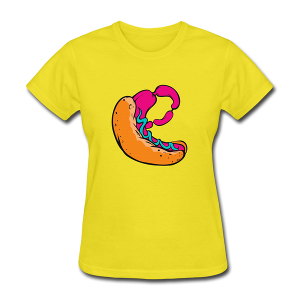 Hot Dog Women's T-Shirt - yellow