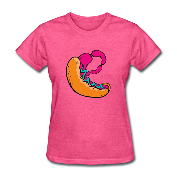 Hot Dog Women's T-Shirt - heather pink