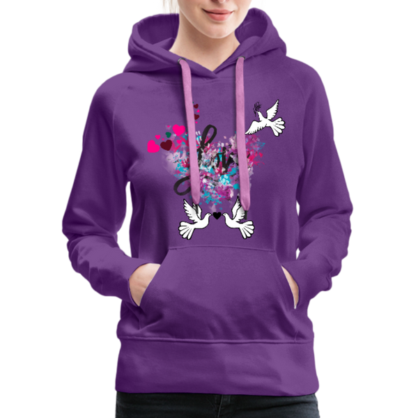 Love Women’s Premium Hoodie - purple