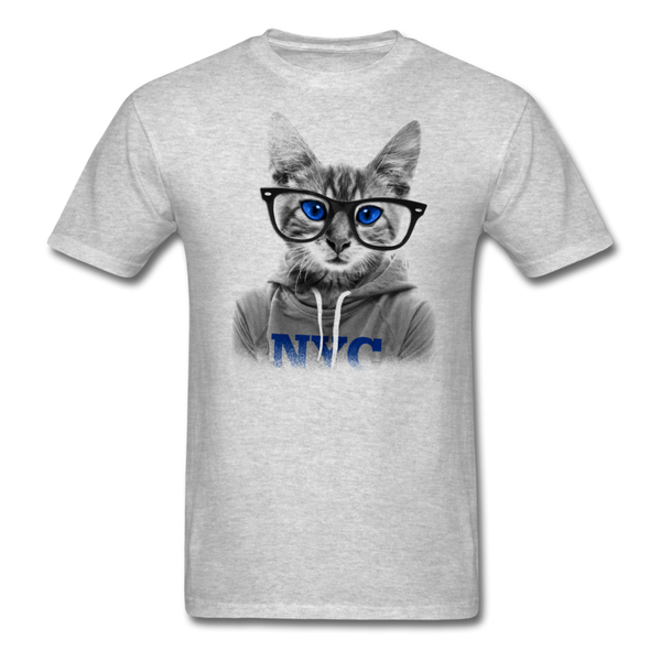 NYC Cat Men's T-Shirt - heather gray