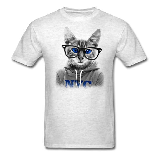 NYC Cat Men's T-Shirt - light heather gray